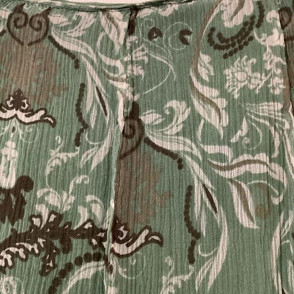 Vintage Y2K Pendleton Fairycore Festival Boho Floral Silk Ruffle Fairy Skirt 14 - Picture 9 of 12